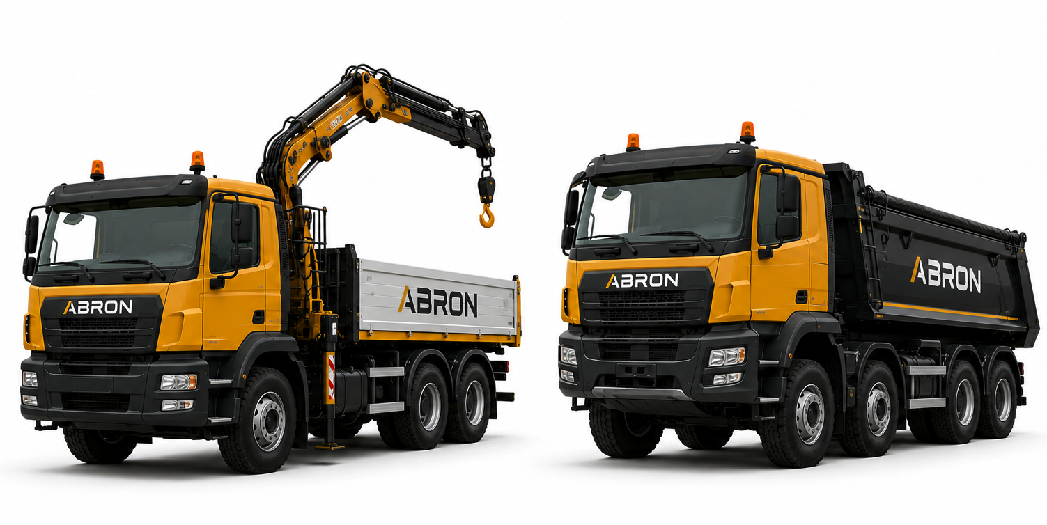 Nákladné autá ABRON s hydraulickou rukou